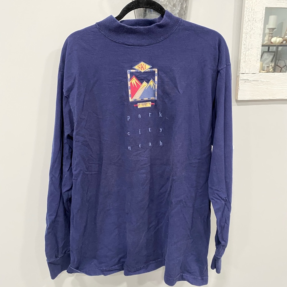 Navy long sleeve from park city Utah